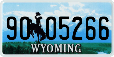 WY license plate 9005266