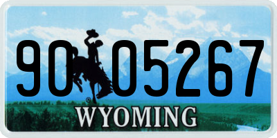 WY license plate 9005267