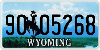 WY license plate 9005268