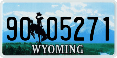 WY license plate 9005271