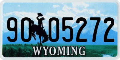 WY license plate 9005272