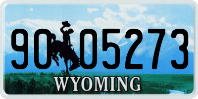 WY license plate 9005273