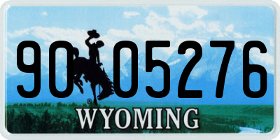WY license plate 9005276