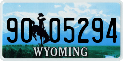 WY license plate 9005294