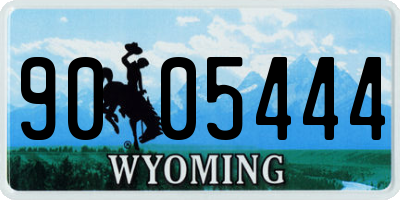 WY license plate 9005444