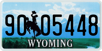WY license plate 9005448
