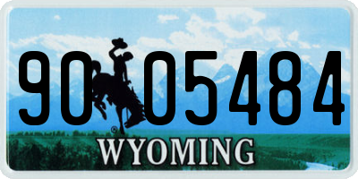 WY license plate 9005484