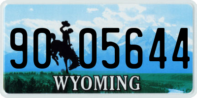 WY license plate 9005644