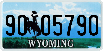 WY license plate 9005790