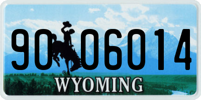 WY license plate 9006014