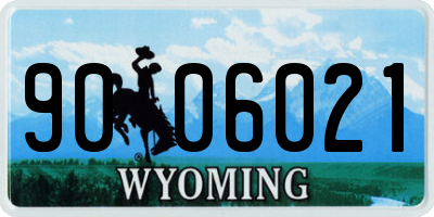 WY license plate 9006021
