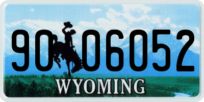 WY license plate 9006052