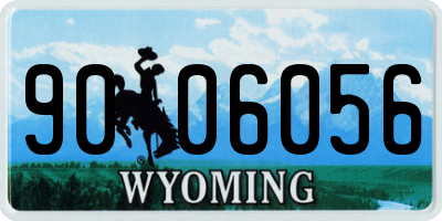 WY license plate 9006056