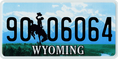 WY license plate 9006064