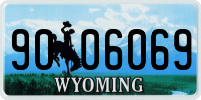 WY license plate 9006069