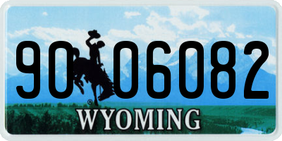 WY license plate 9006082