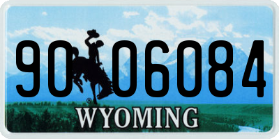 WY license plate 9006084