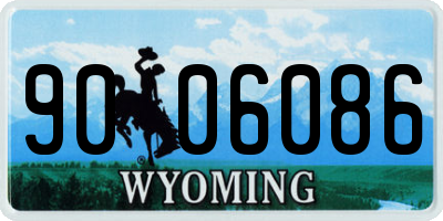 WY license plate 9006086