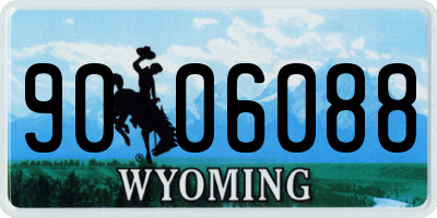 WY license plate 9006088