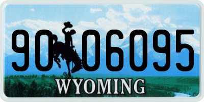 WY license plate 9006095