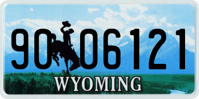 WY license plate 9006121