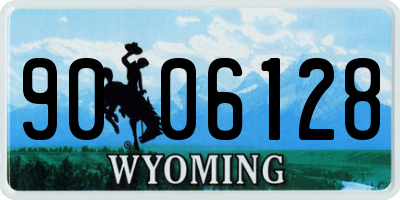 WY license plate 9006128
