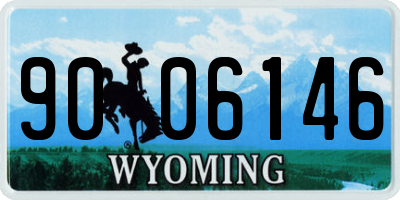 WY license plate 9006146