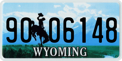 WY license plate 9006148
