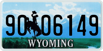 WY license plate 9006149