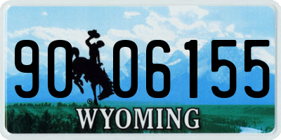 WY license plate 9006155