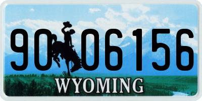 WY license plate 9006156