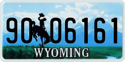 WY license plate 9006161