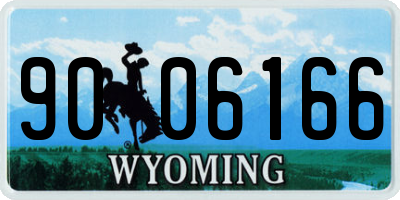 WY license plate 9006166