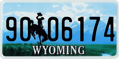 WY license plate 9006174