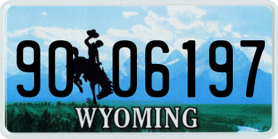 WY license plate 9006197