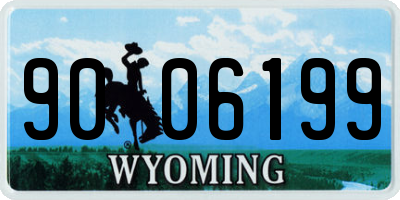 WY license plate 9006199