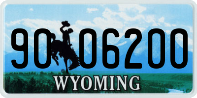 WY license plate 9006200