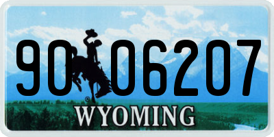 WY license plate 9006207