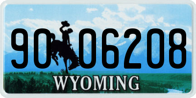 WY license plate 9006208