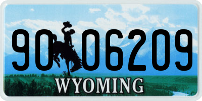 WY license plate 9006209