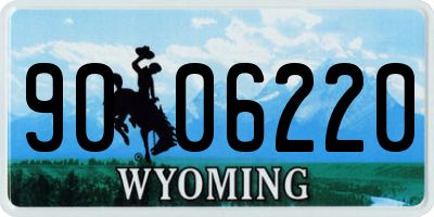 WY license plate 9006220