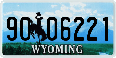 WY license plate 9006221