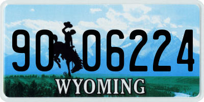 WY license plate 9006224