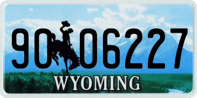 WY license plate 9006227