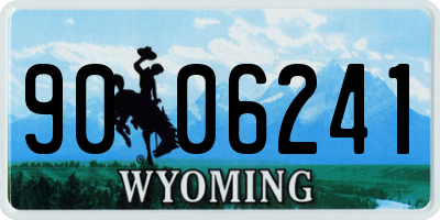WY license plate 9006241