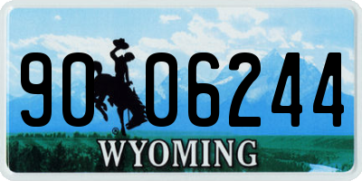 WY license plate 9006244