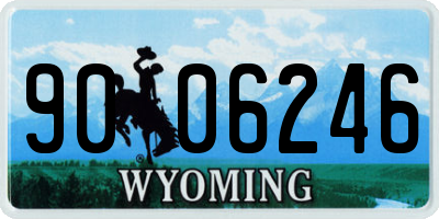 WY license plate 9006246