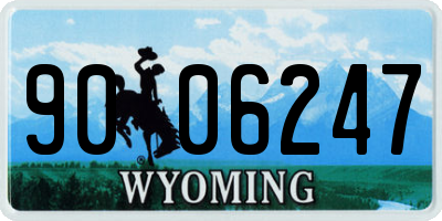 WY license plate 9006247