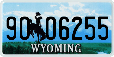 WY license plate 9006255