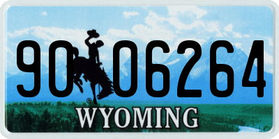 WY license plate 9006264